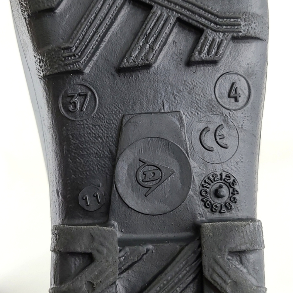 DUNLOP Unisex Black Garden Wellie Rubber Waterproof Shoes Size 37 - Picture 11 of 15